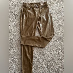 Faux leather Camel Hue stretchy pants